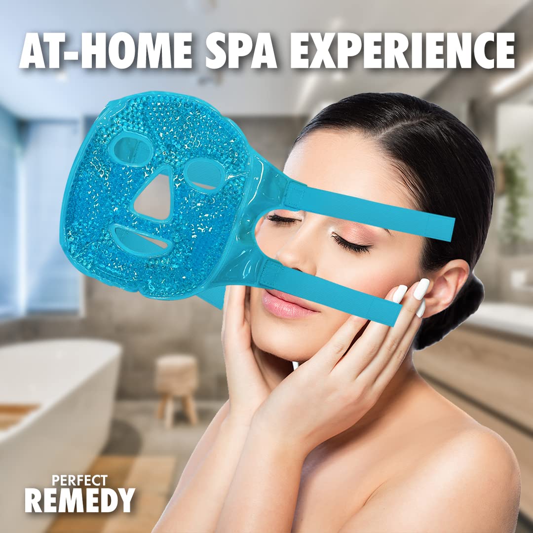 Perfect Remedy masque glace visage bleu – matériaux sans BPA et gel sûr pour la peau