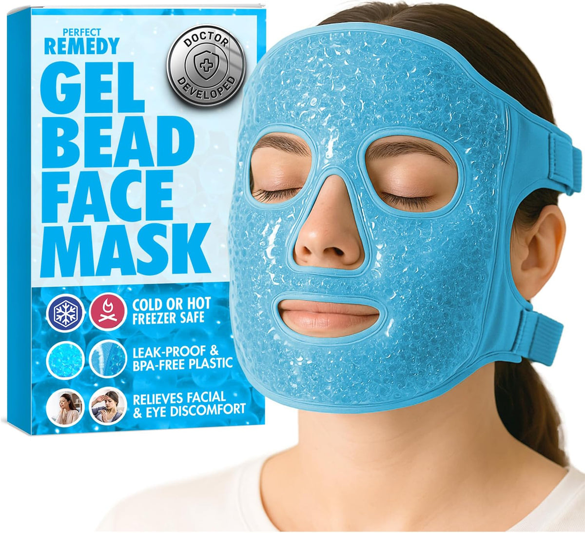 Perfect Remedy masque glace visage bleu – vue d’ensemble et soulagement potentiel des poches