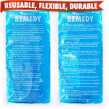 Perfect Remedy pack gel glace réutilisable 2-pack, pour un refroidissement durable.