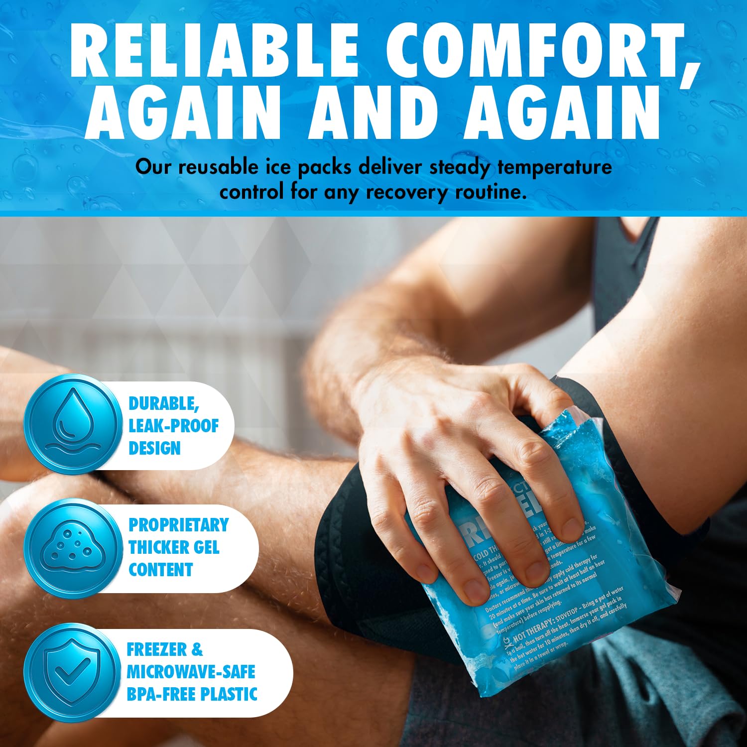 Perfect Remedy sac sport avec pack gel glace pratique pour les déplacements.