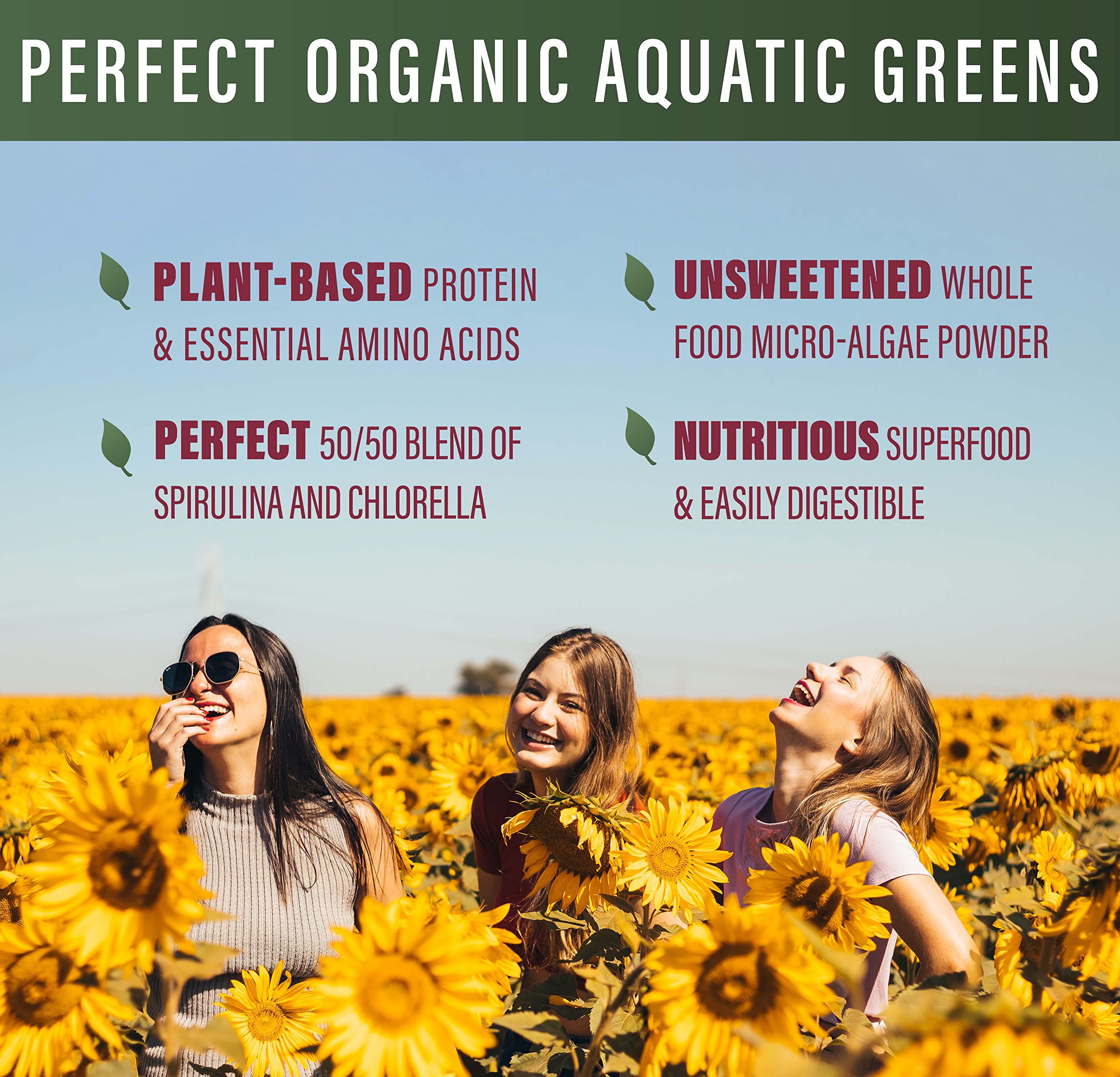 Perfect Supplements Aquatic Greens bouteille, format pratique pour votre routine bien-être.