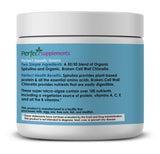 Perfect Supplements Aquatic Greens chlorelle, source végétale de fer et bêta-carotène.