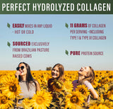 Perfect Supplements collagène hydrolysé dans boisson froide – mélange neutre et rapide.