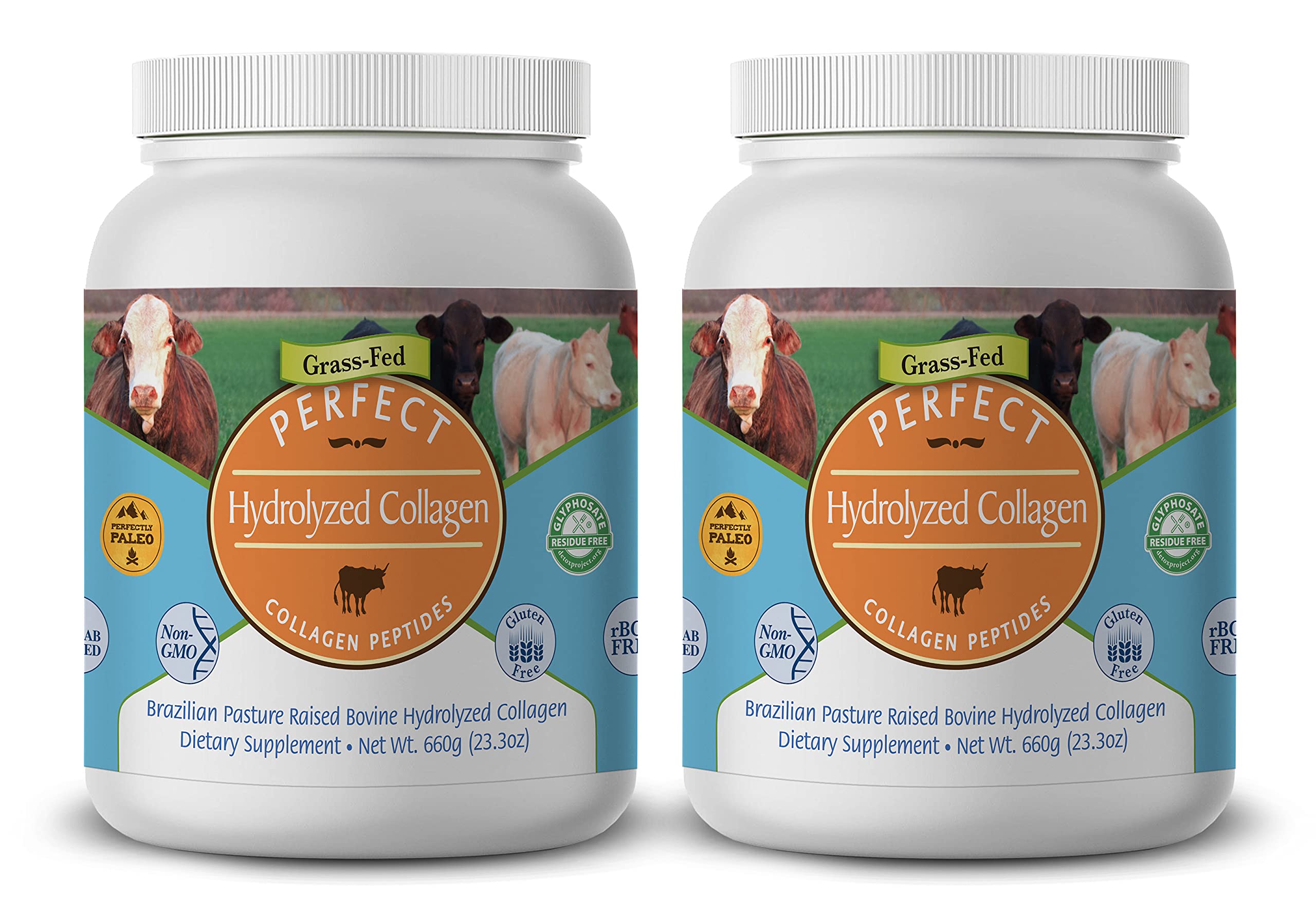 Perfect Supplements collagène hydrolysé poudre – soutien potentiel peau et tissus.