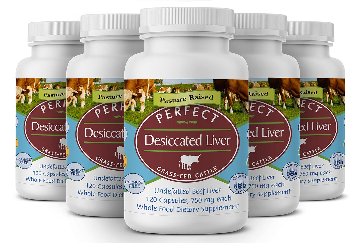 Perfect Supplements foie-boeuf-seche-capsules: source naturelle de protéines et fer.