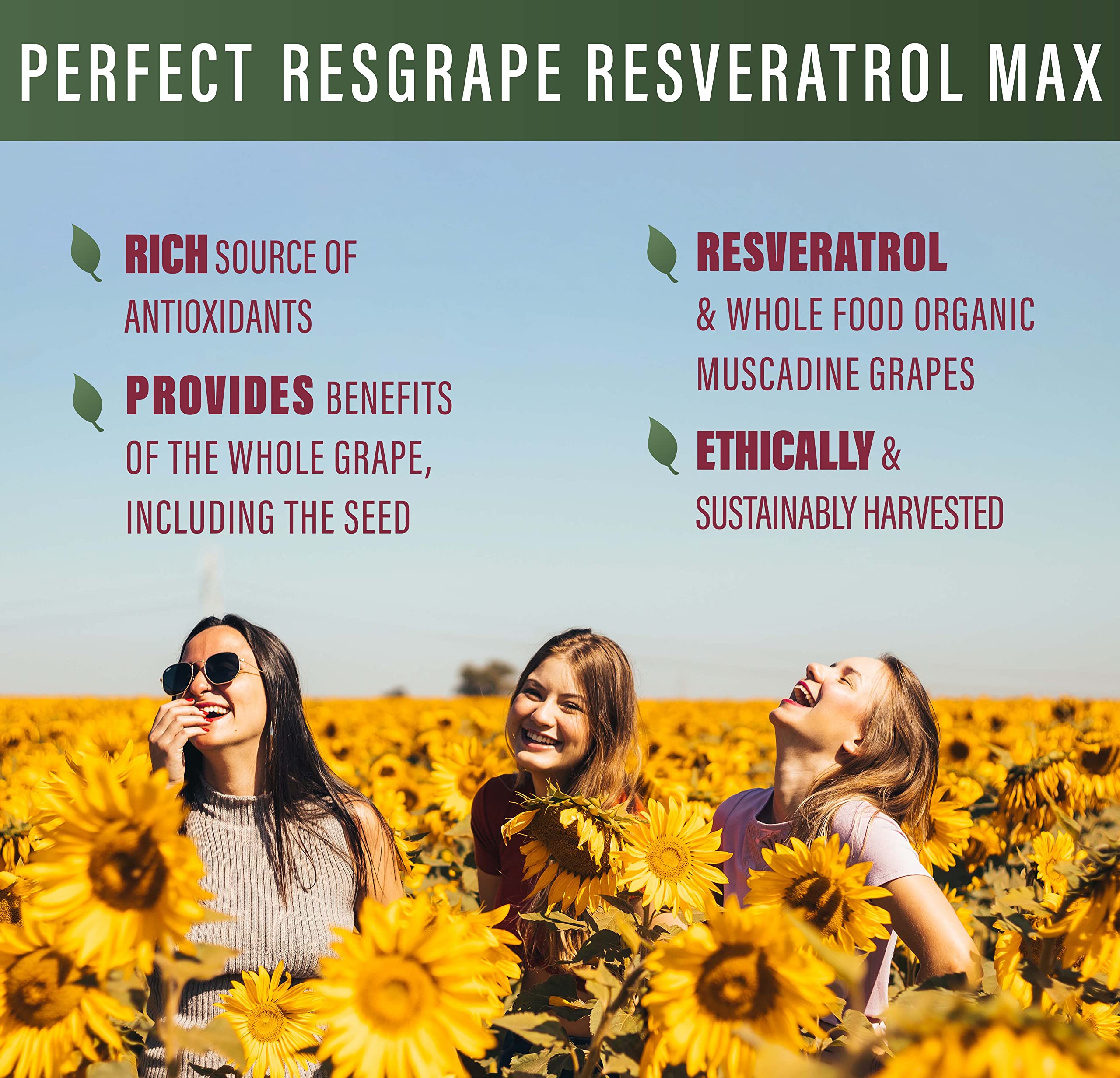 Perfect Supplements ResGrape – routine quotidienne facile grâce à une prise discrète des capsules