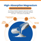 Après effort, soutien musculaire avec Perfect Vitamin Products Magnésium Glycinate.