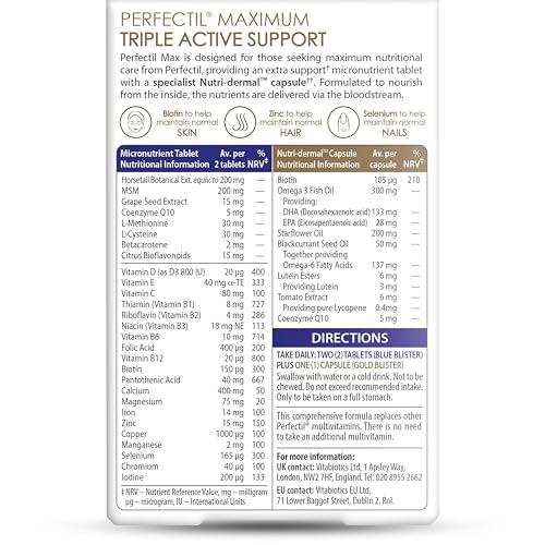 Perfectil Max pack deux-en-un: présentation pratique de la solution beauté complète.