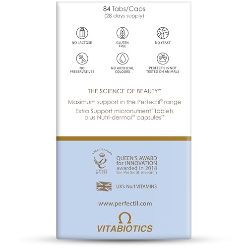 Perfectil Max tablettes Vitamine C: vue des comprimés favorisant peau saine et énergie.