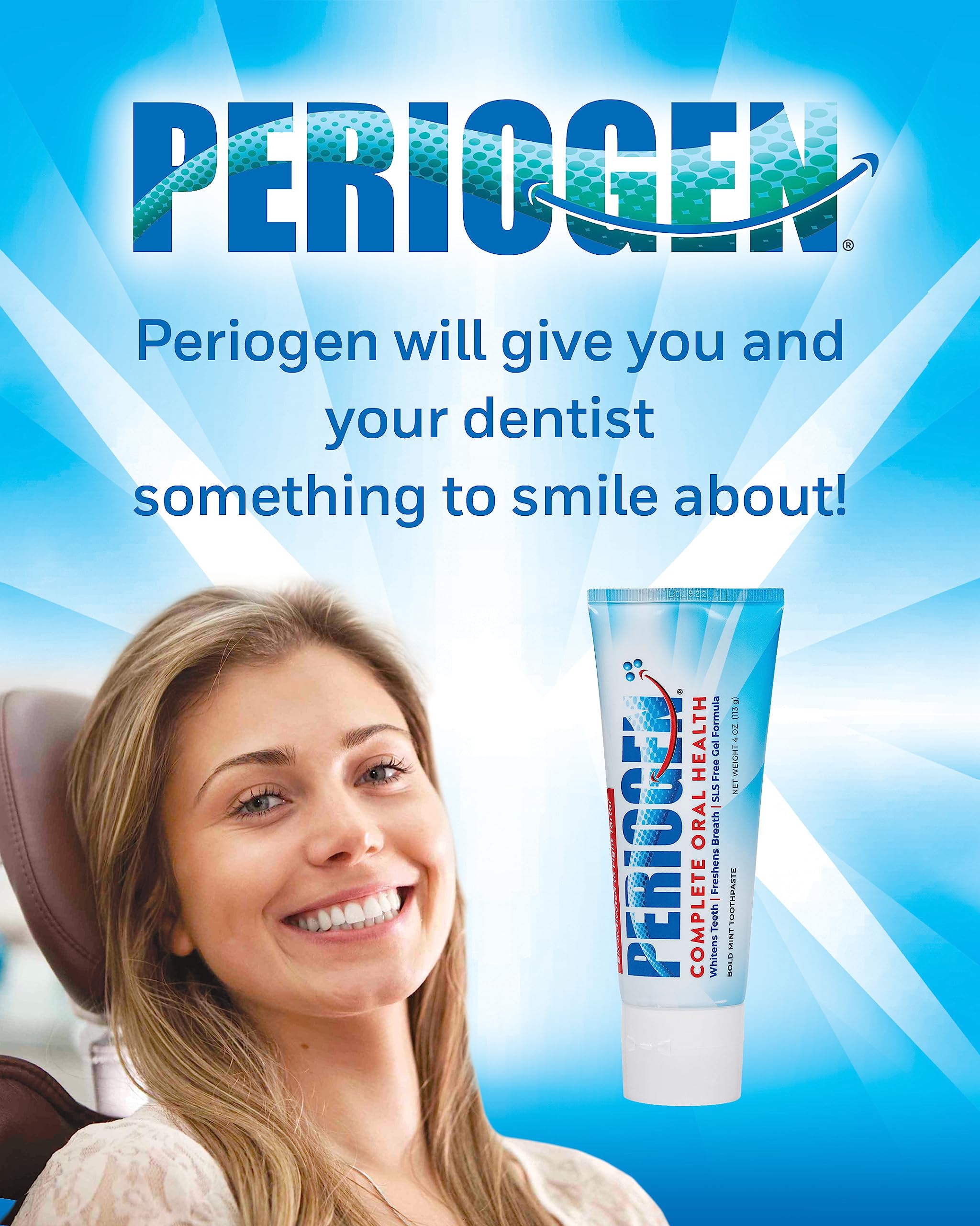 Periogen dentifrice blanchiment – dents plus blanches après brossage