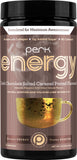 Perk Energy emballage montrant l’aspect du produit et son positionnement énergie-goût.