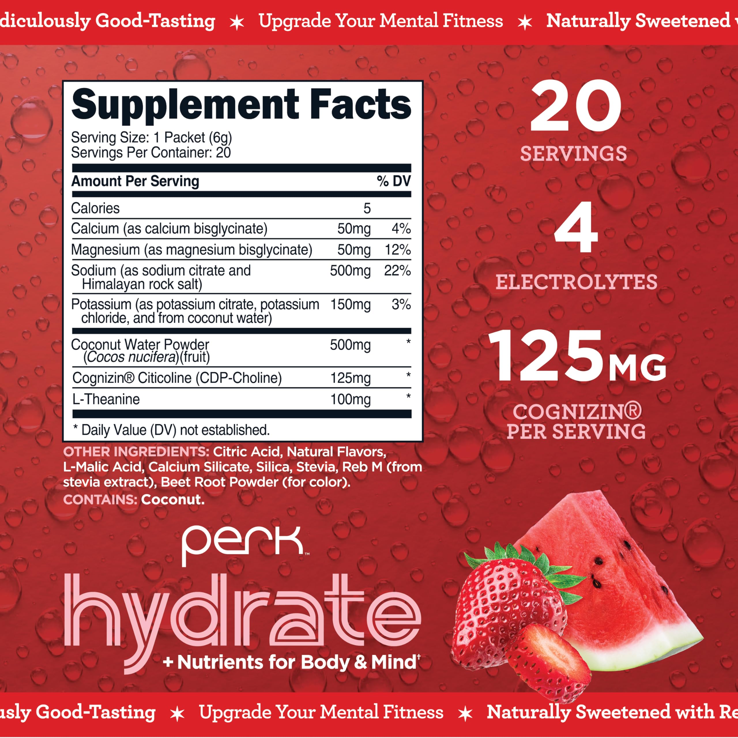 Ouverture du sachet Perk Hydrate pour dosages rapides