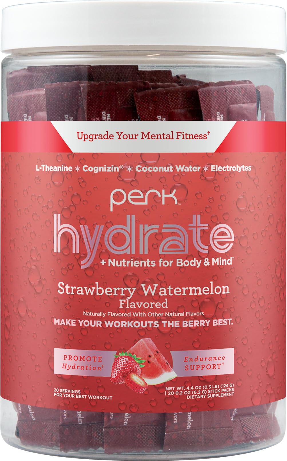 Perk Hydrate stickpacks emballage attrayant pour hydratation pratique