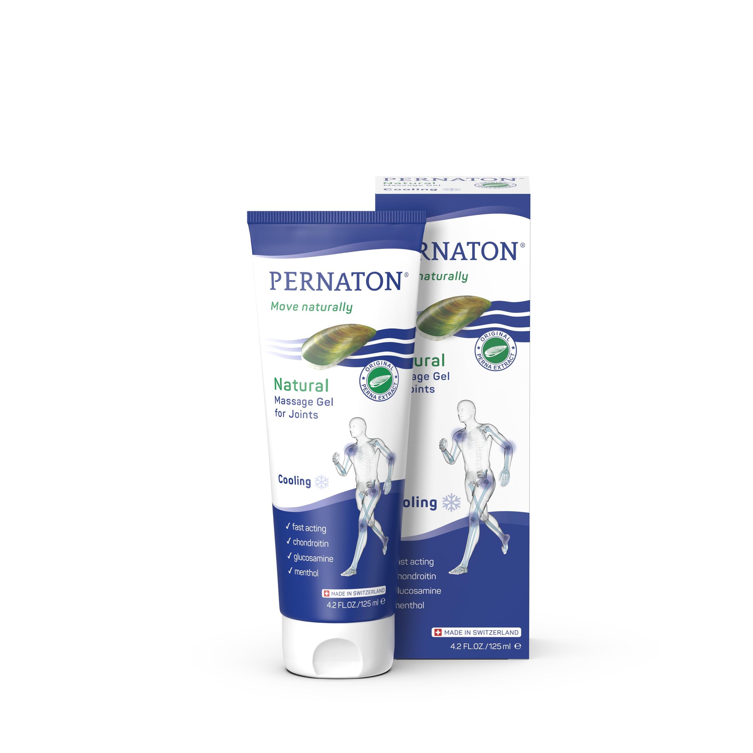 Pernaton Gel Moules Vertes – Bouteille: apaisement ciblé des articulations et fraîcheur instantanée.