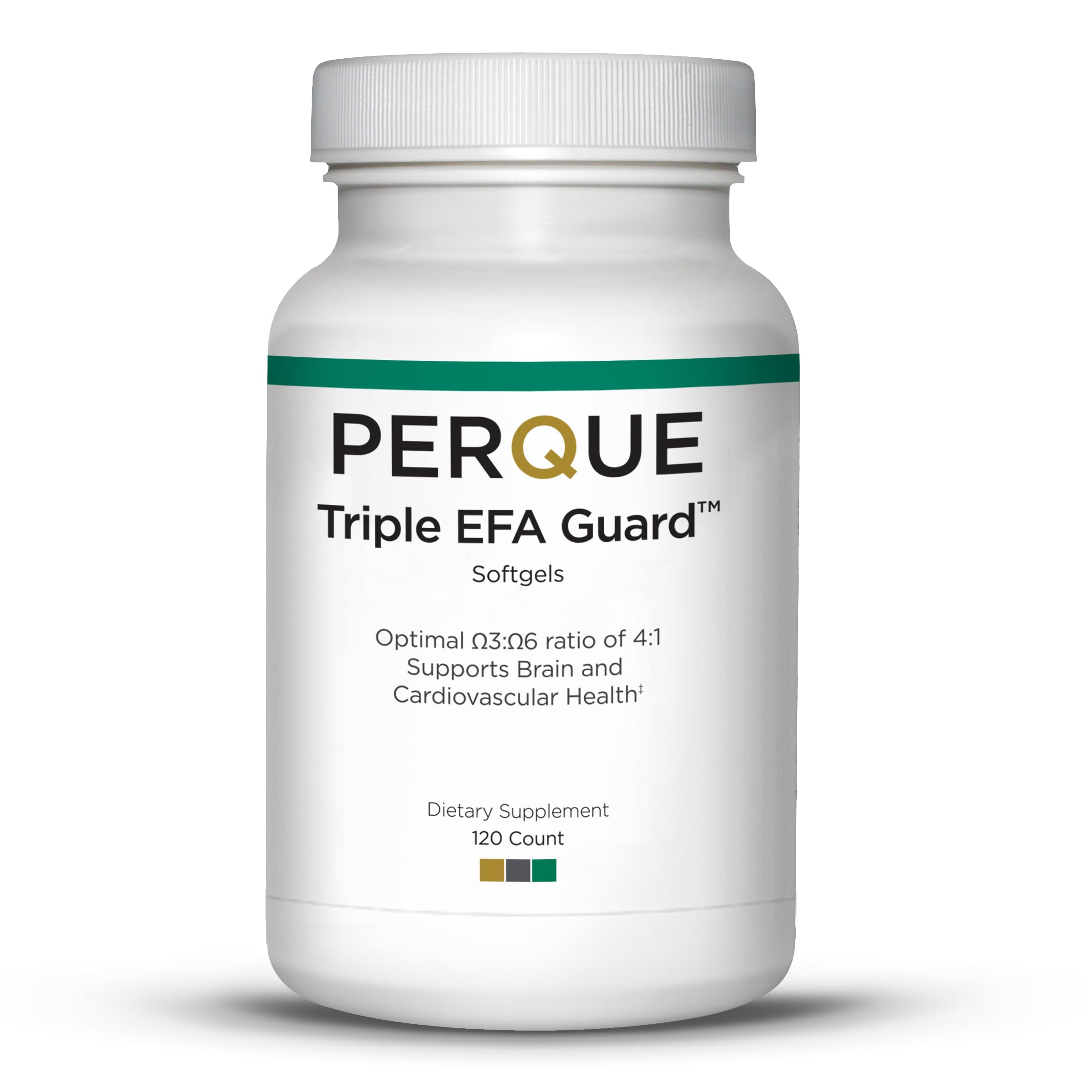 Gélules molles PERQUE Triple EFA Guard, soutien des acides gras essentiels pour le cœur et la peau