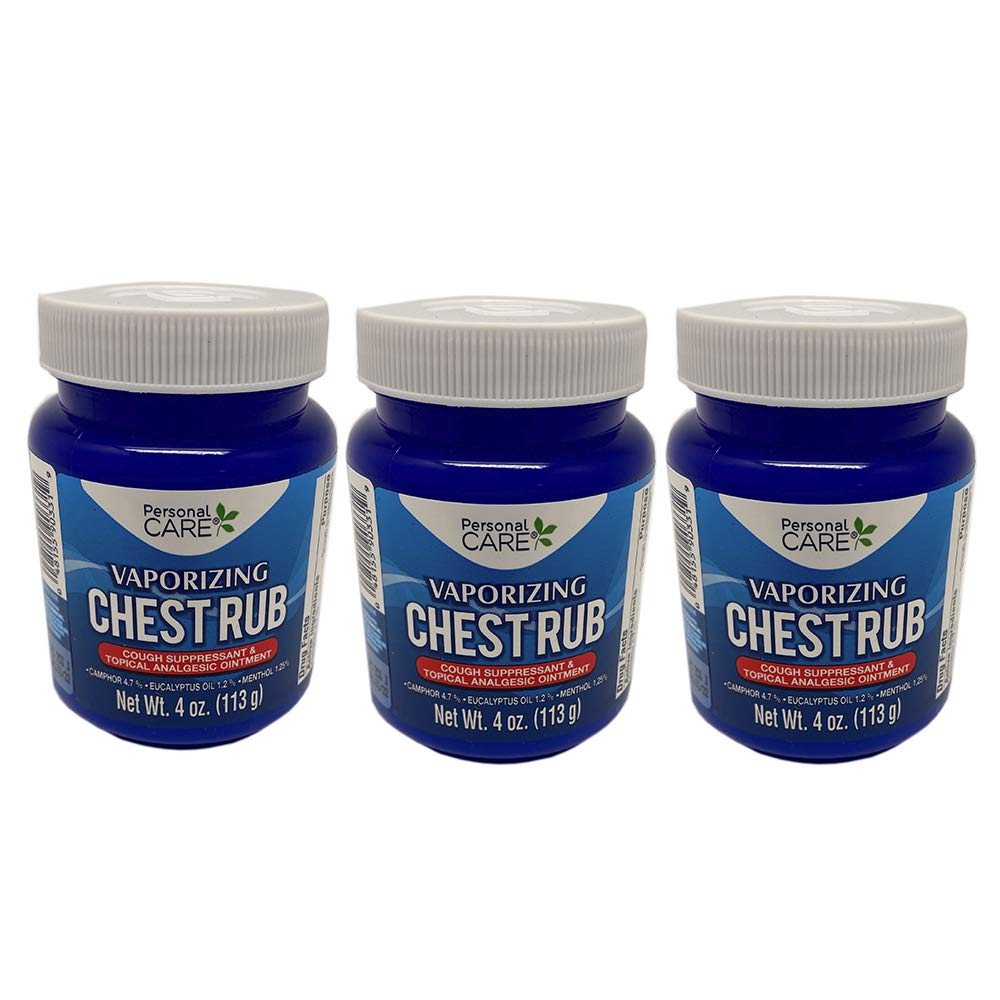 Personal Care Prod vaporisant torax rub bouteille 113g, sensation rafraichissante.