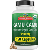 Capsules Peruvian Naturals vitamine C Camu Camu 1500mg, source naturelle