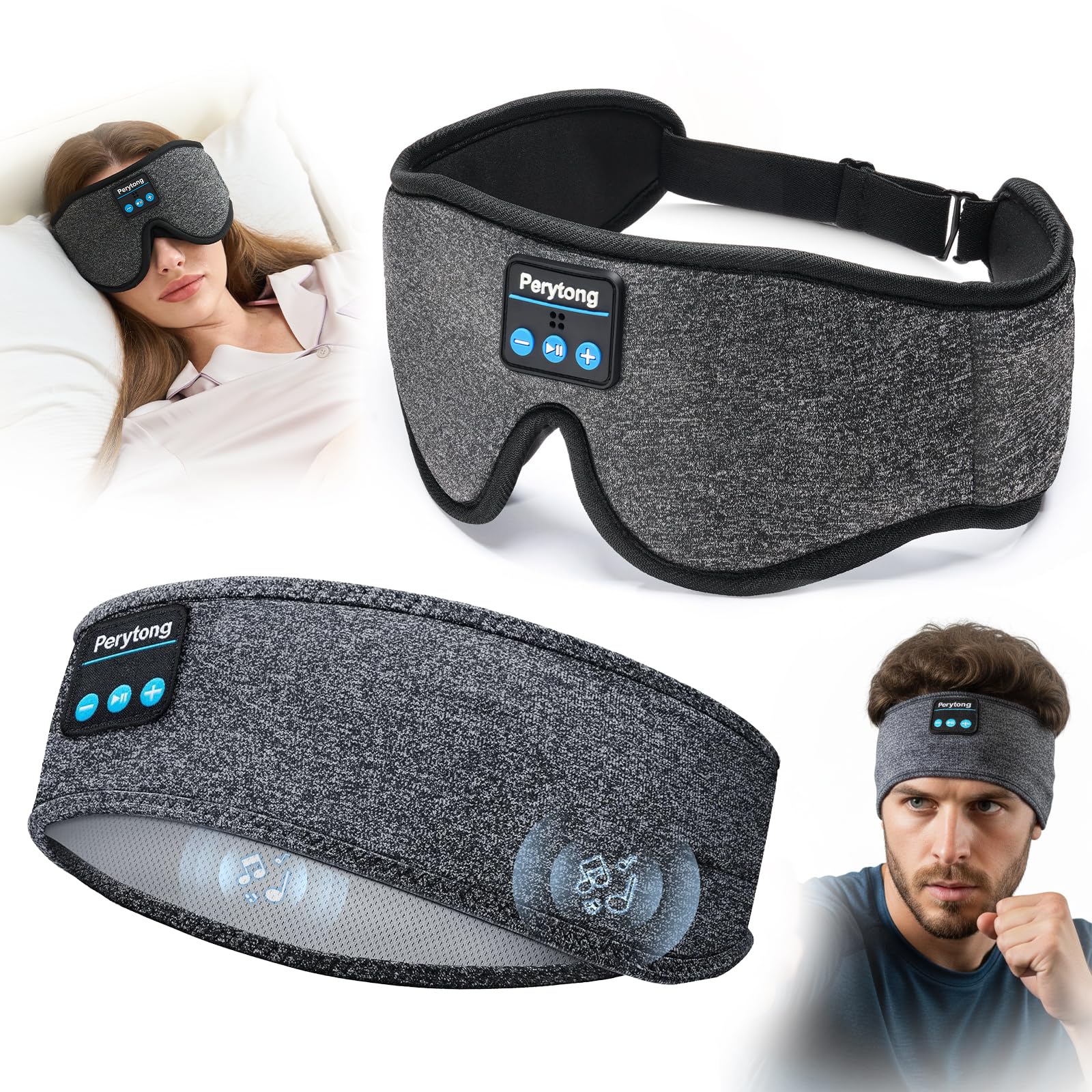 Perytong masque-sommeil 3D offre un confort maximal et obscurité totale.