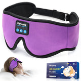 Perytong masque-sommeil Bluetooth 5.4 avec écouteurs intégrés, obscurité et son clair.