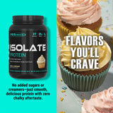 PEScience Isolate Vanille Cupcake – doseur inclus facilitant des portions précises pour une récupération ciblée.