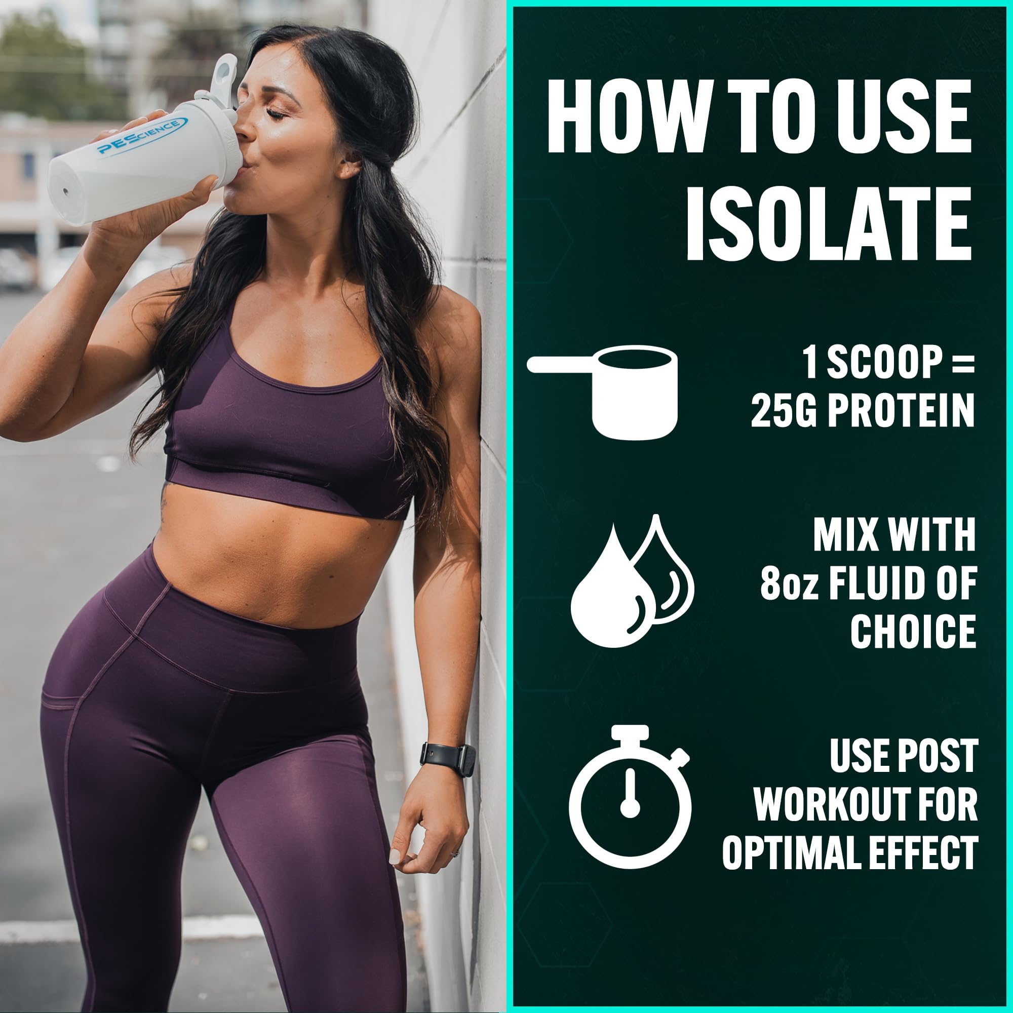 PEScience Isolate Vanille Cupcake – mélange dans un verre avec texture lisse et appétissante.