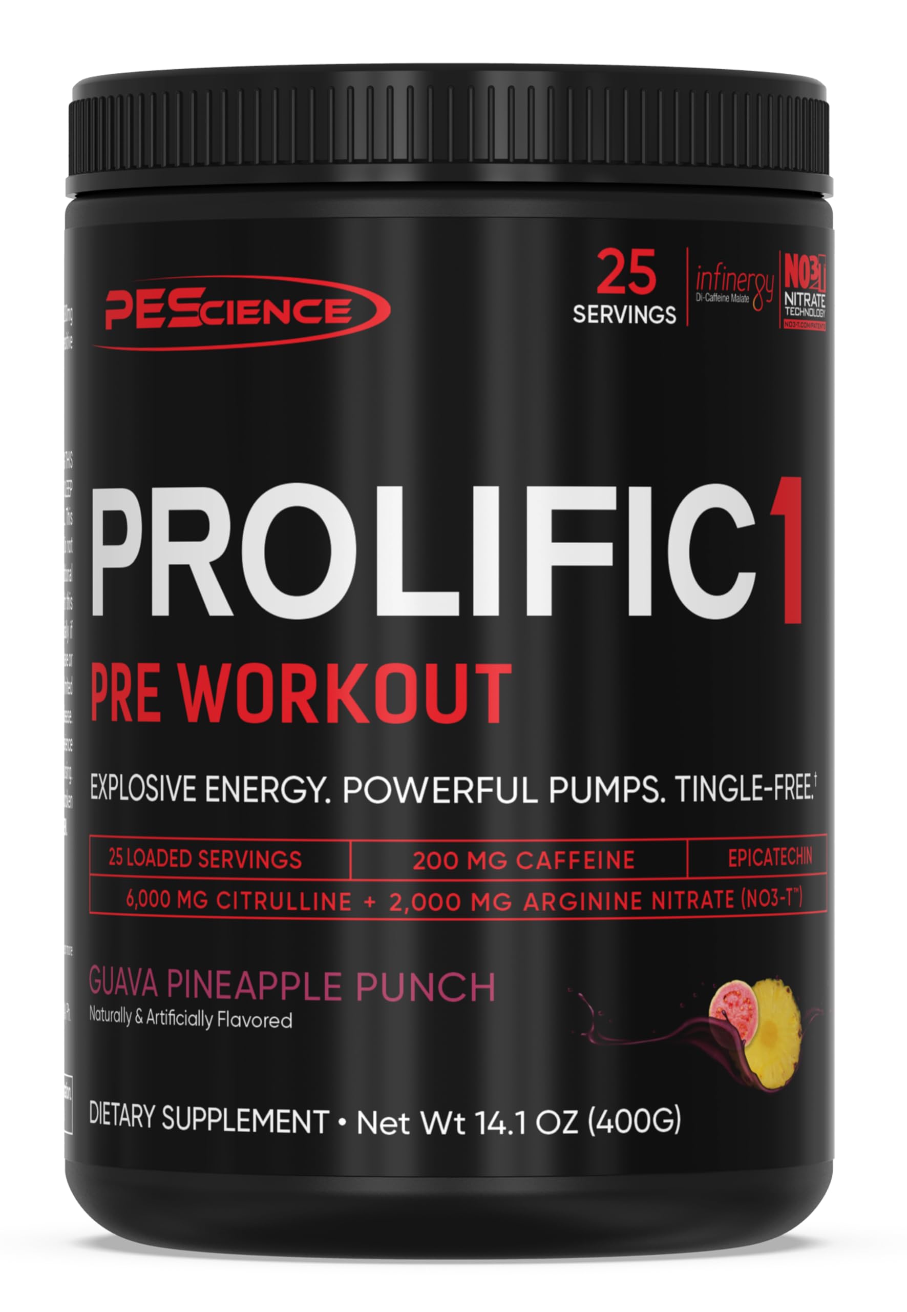 PEScience Prolific-1: bouteille-poudre pour énergie soutenue pendant l'entraînement