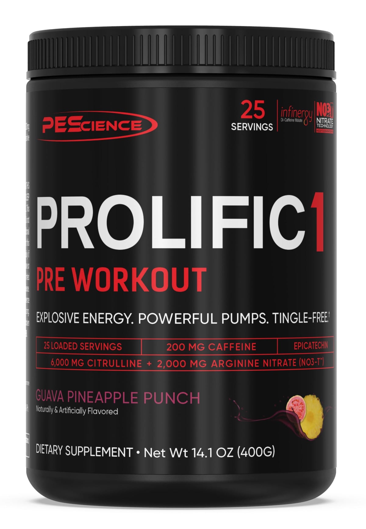 PEScience Prolific-1: bouteille-poudre pour énergie soutenue pendant l'entraînement
