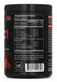 PEScience Prolific-1, doseur pré-entraînement rouge, concentration accrue et meilleure endurance.