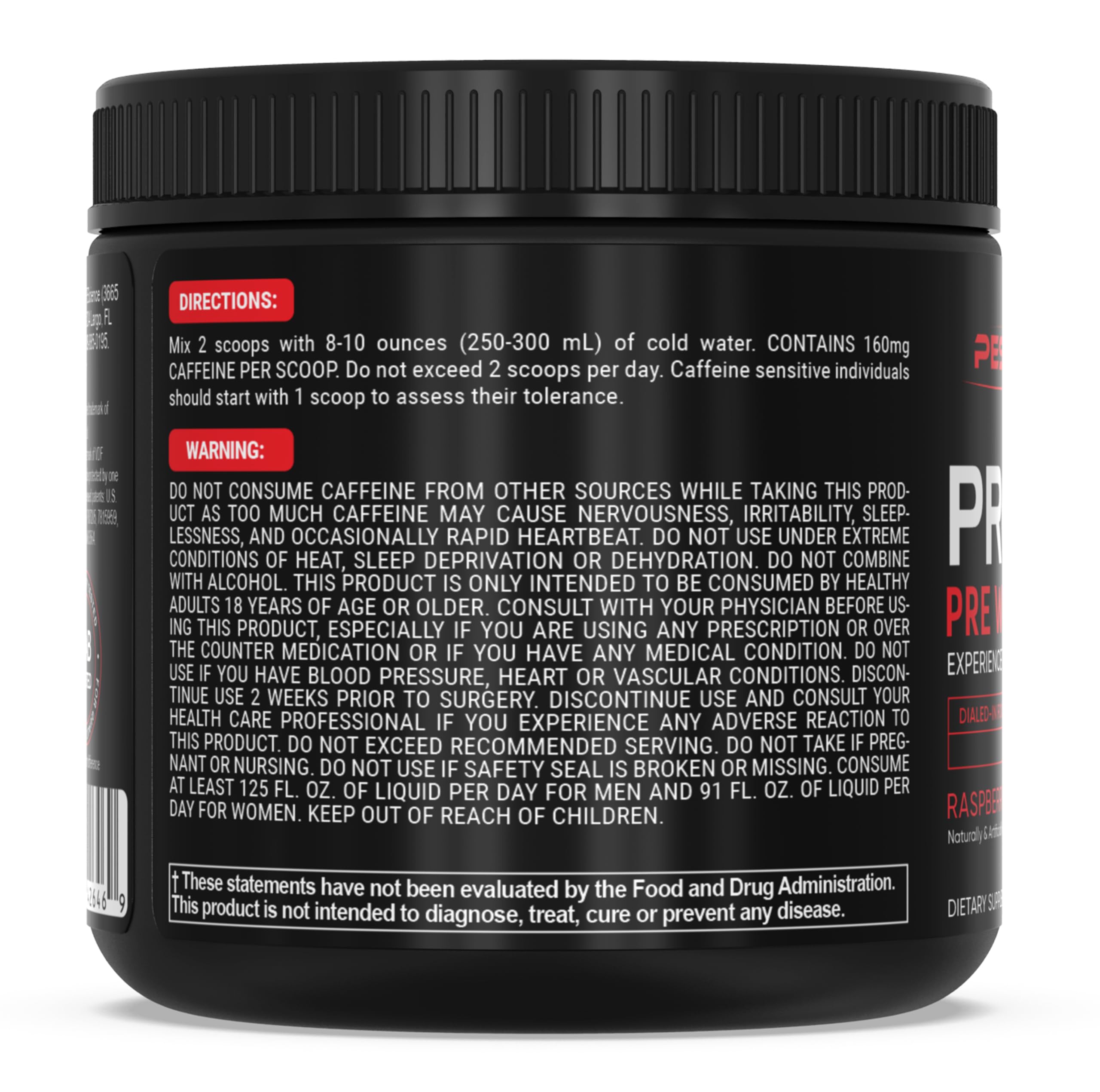 PEScience Prolific verre prêt après l’entraînement pour énergie