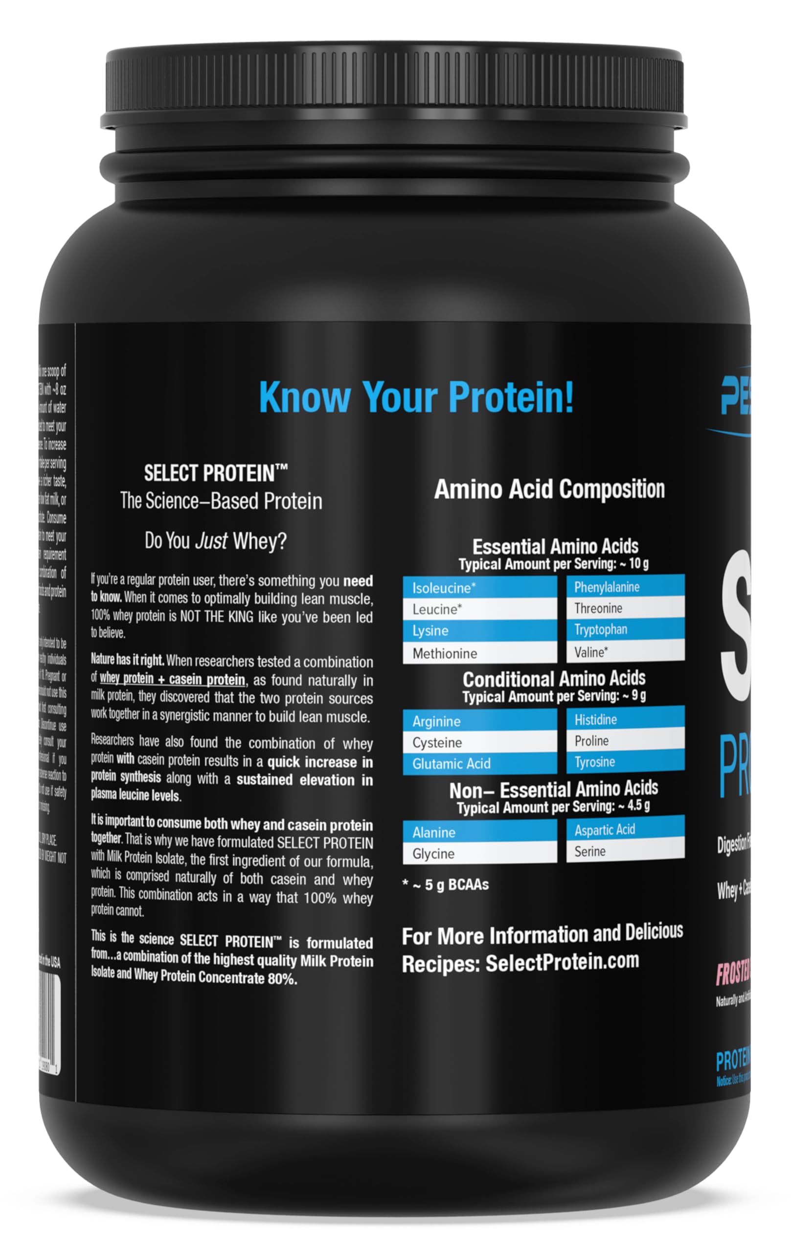 PEScience Select Protein: boisson post-entraînement prête à aider à la récupération.