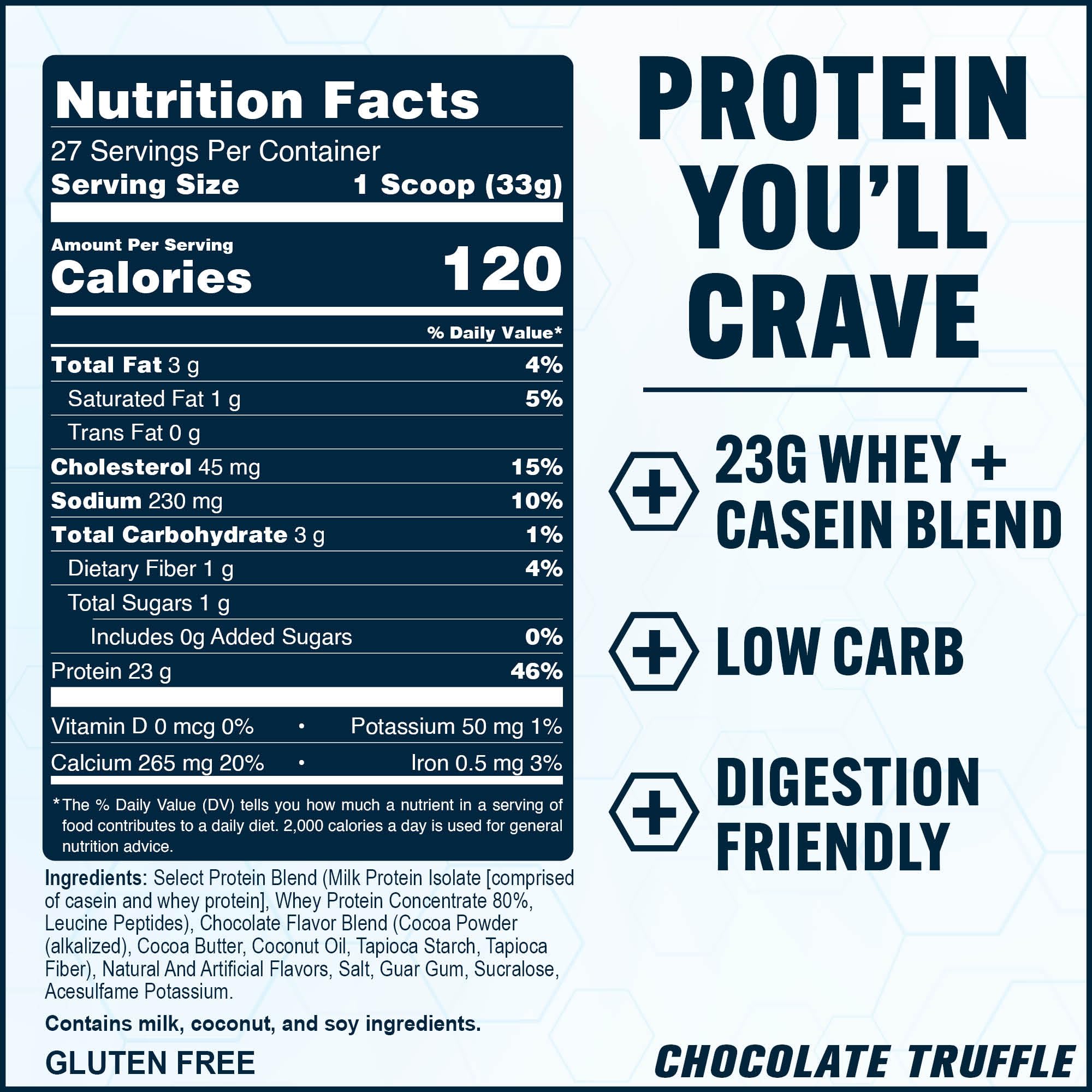 Goût Chocolat Truffe, PEScience Select Protéine, poudre chocolatée faible en calories