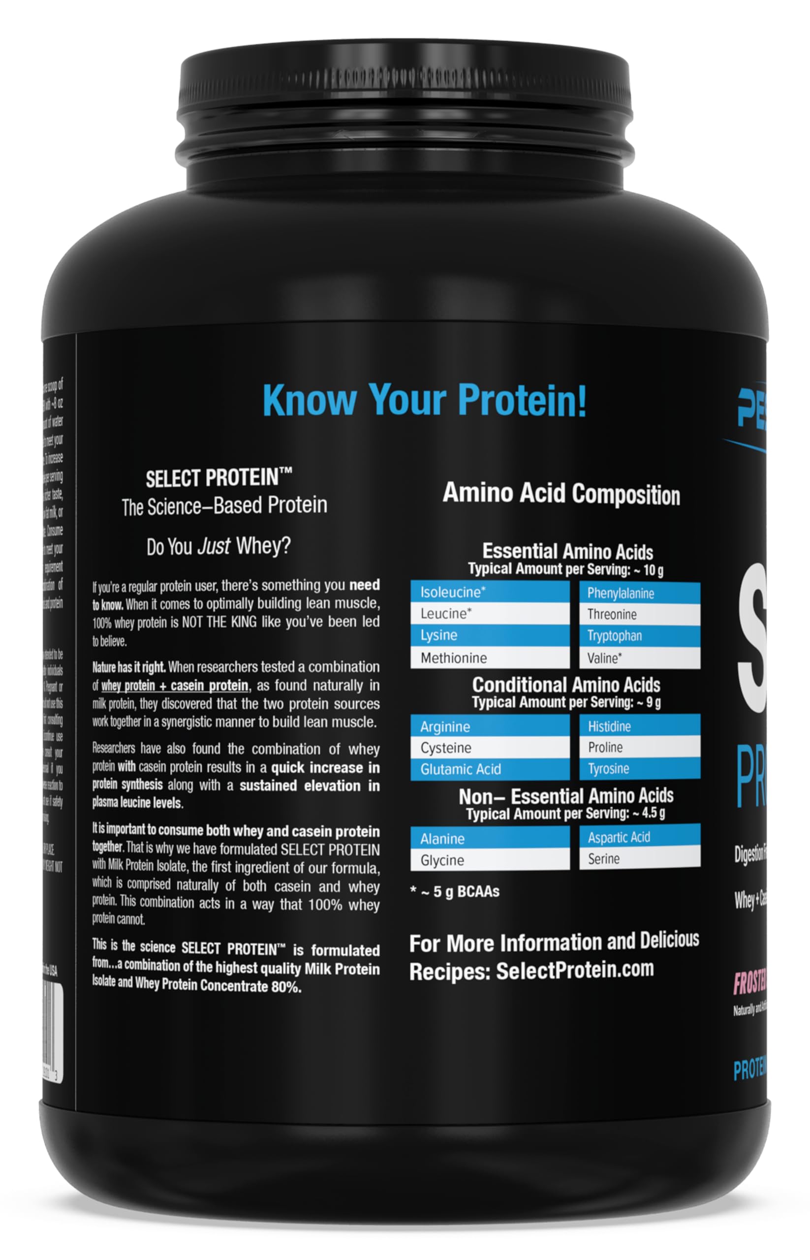 PEScience Select Protein compatible régime Keto et faible carbo.