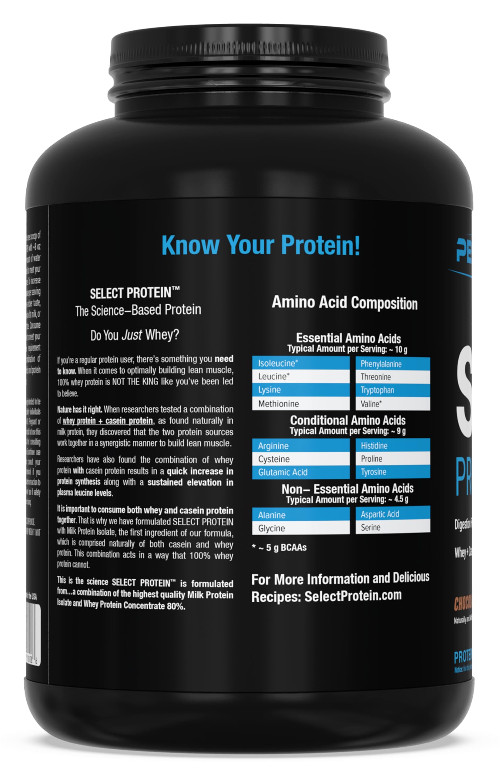 PEScience Select Protéine, équilibre nutritionnel sain et pratique