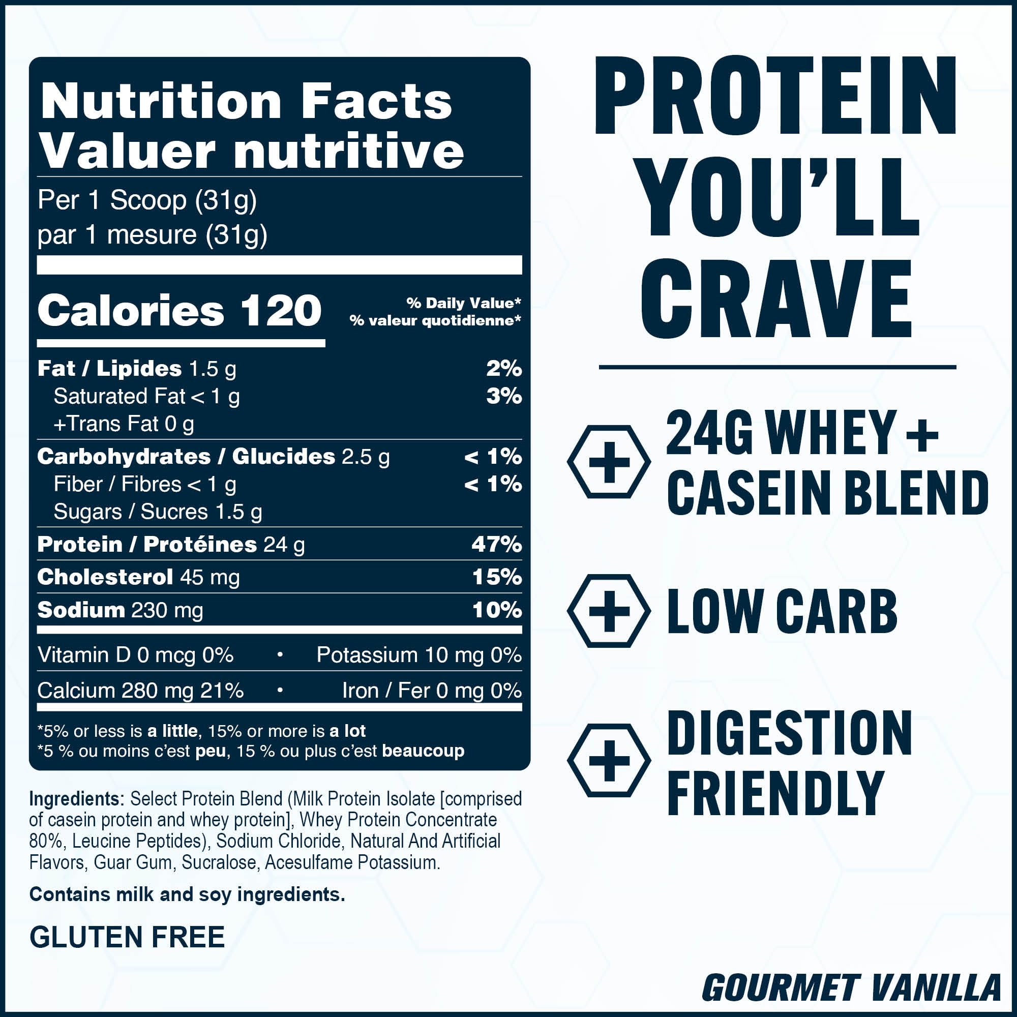 PEScience Select Protein shake vanille gourmet, texture riche et agréable.