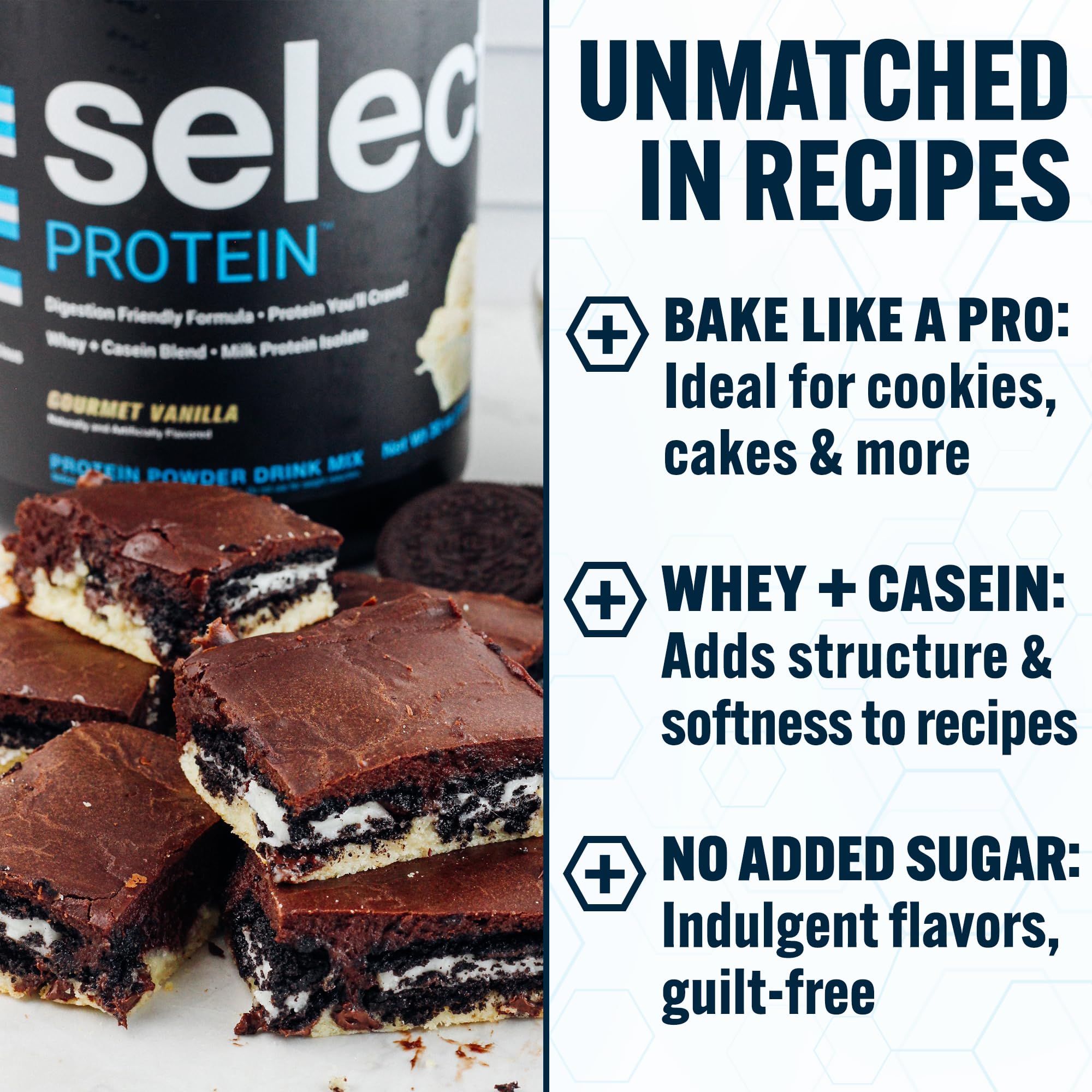 PEScience Select Protein Powder, mélange eau, shake léger et rapide.