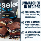 PEScience Select Protein Powder, mélange eau, shake léger et rapide.