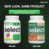 Cuillère-dose PEScience Select Vegan Protein Powder pour dosage rapide.
