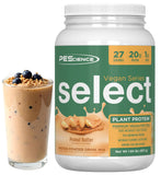 PEScience Select Vegan Protéine dans le pot, goût beurre cacahuète, idéale après entraînement.