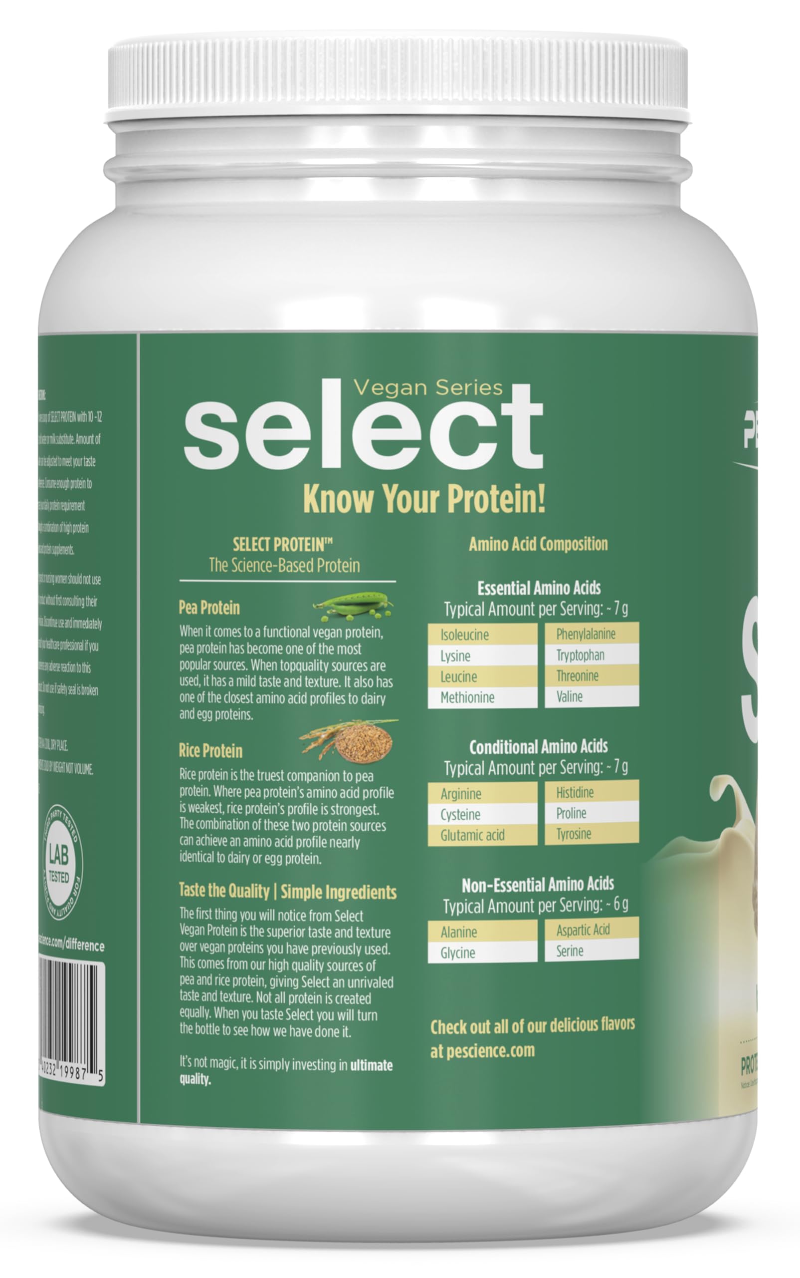 PEScience Select Vegan Protéine – usage sportif après entraînement