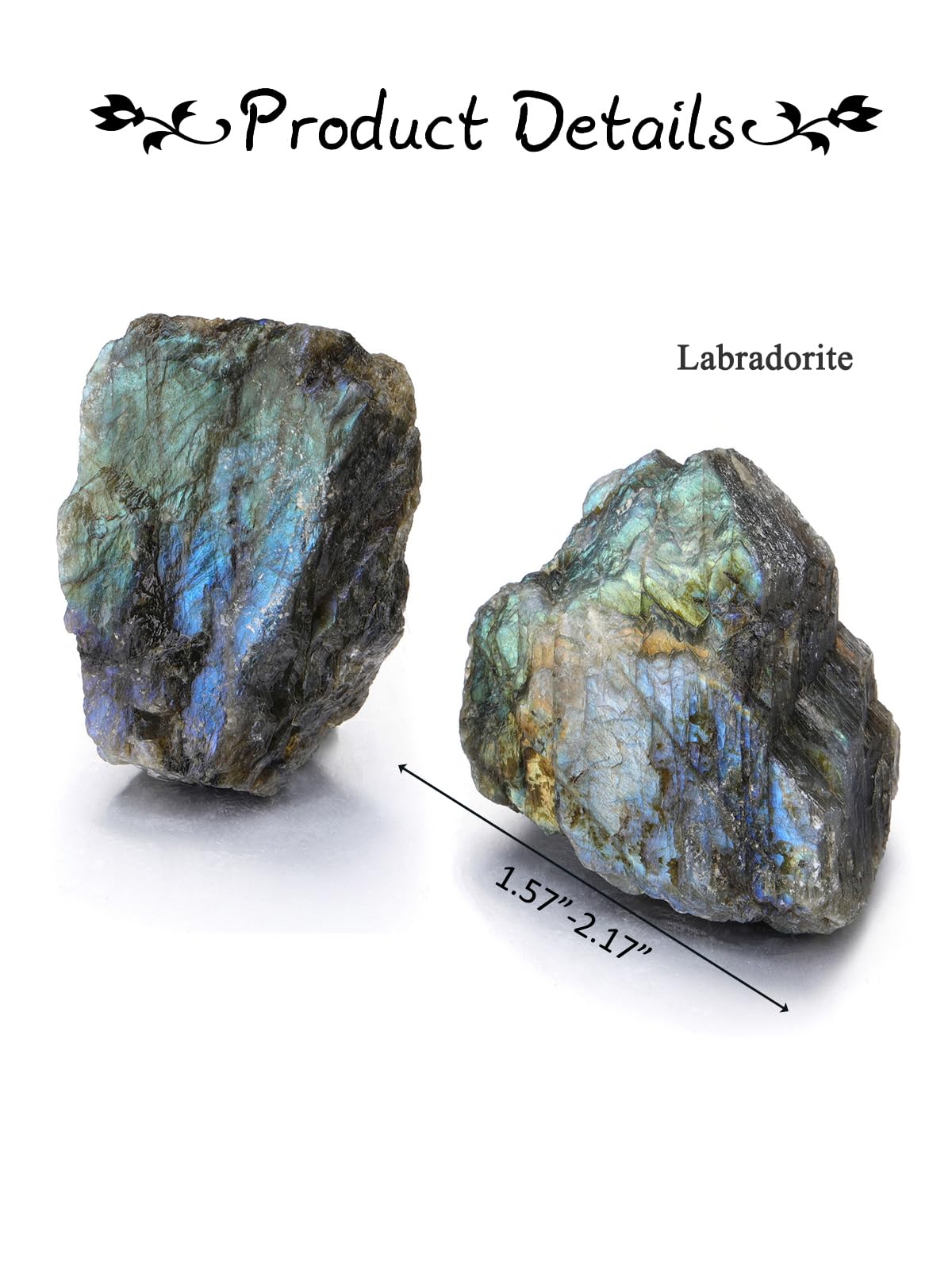 PESOENTH Labradorite pour bijoux artisanal et cabochons DIY.