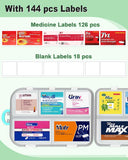 PETASTICAL Étiquettes de pilules incluses, identifiez rapidement vos médicaments pendant vos trajets.
