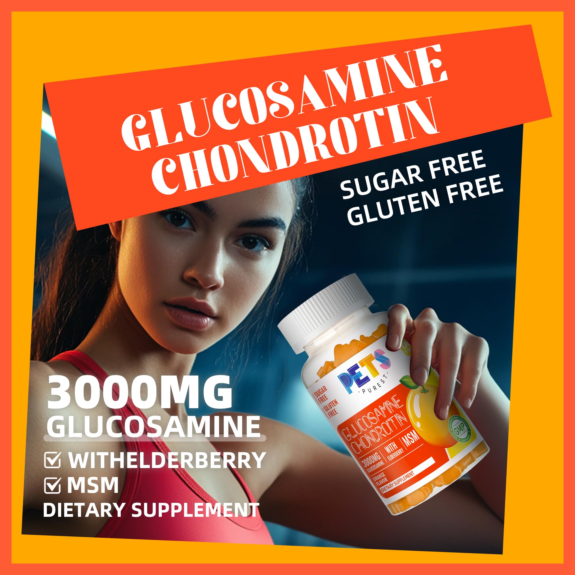 Ingrédients clés: glucosamine, chondroïtine, MSM et sureau, nourrissent les articulations.
