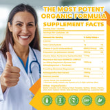 Étiquette Pets Purest montrant oméga3 et vitamines clés, soutien immunitaire possible.