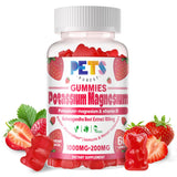 Gomme Potassium Magnésium Pets Purest sur emballage rose, format pratique.