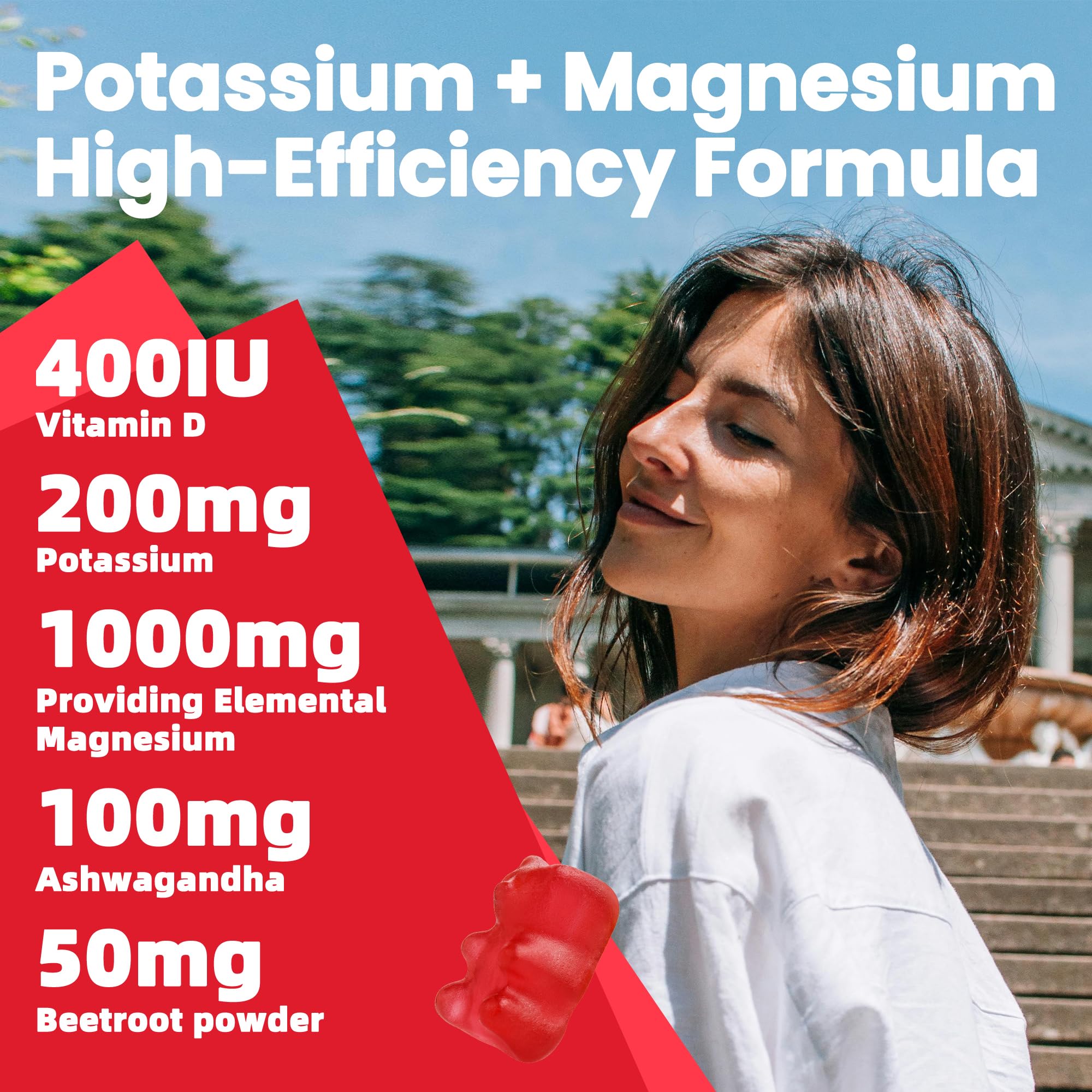 Étiquette claire Pets Purest Potassium Magnésium, posologie recommandée.