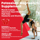 Ingrédients oméga-3 Pets Purest Potassium Magnésium, illustration des composants.