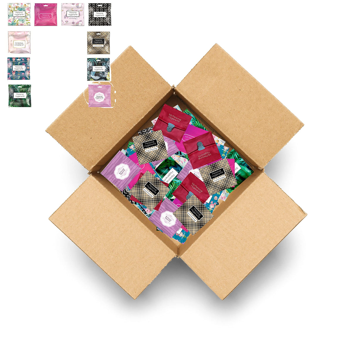 Kit menstruel pH Advantage prêt à emporter pour voyages et activités quotidiennes.