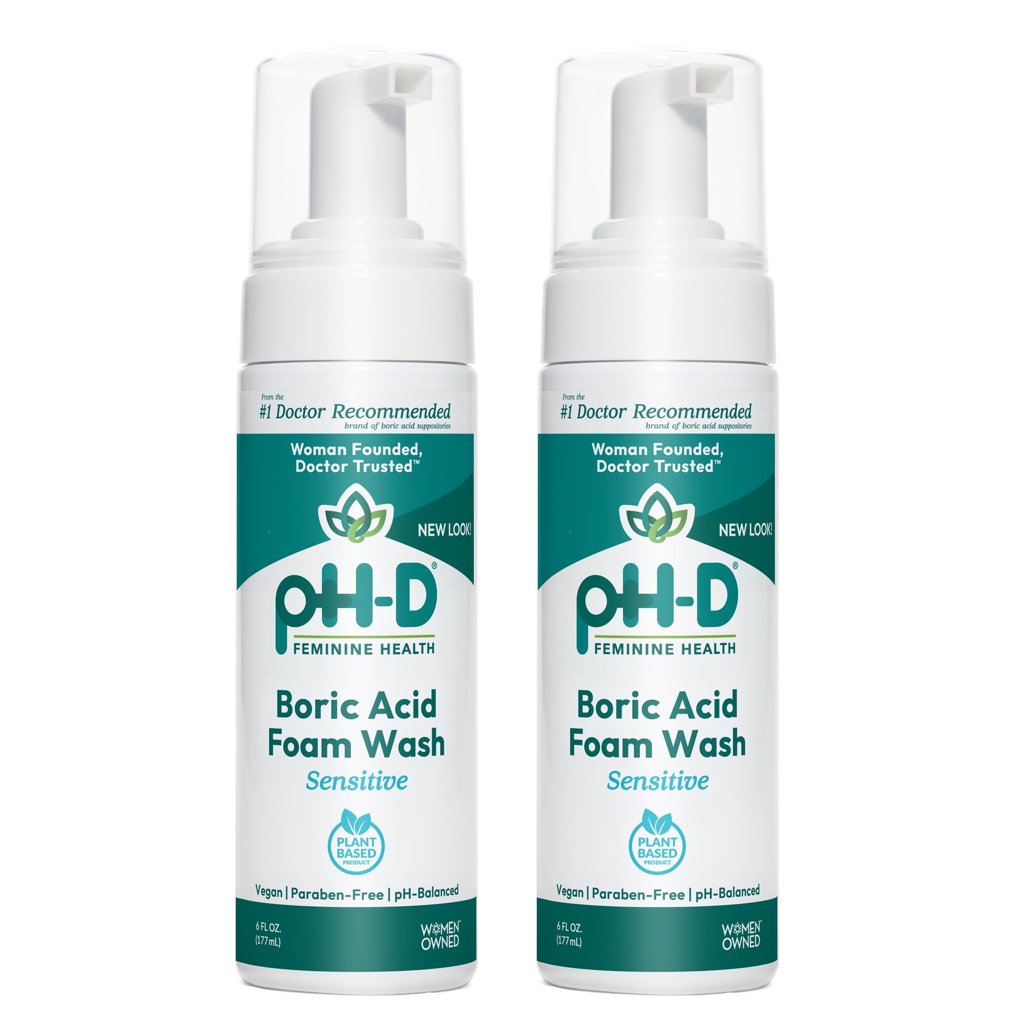 Ph-D Douche mousse acide borique, nettoyage en douceur.