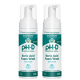 Ph-D Douche mousse acide borique, nettoyage en douceur.