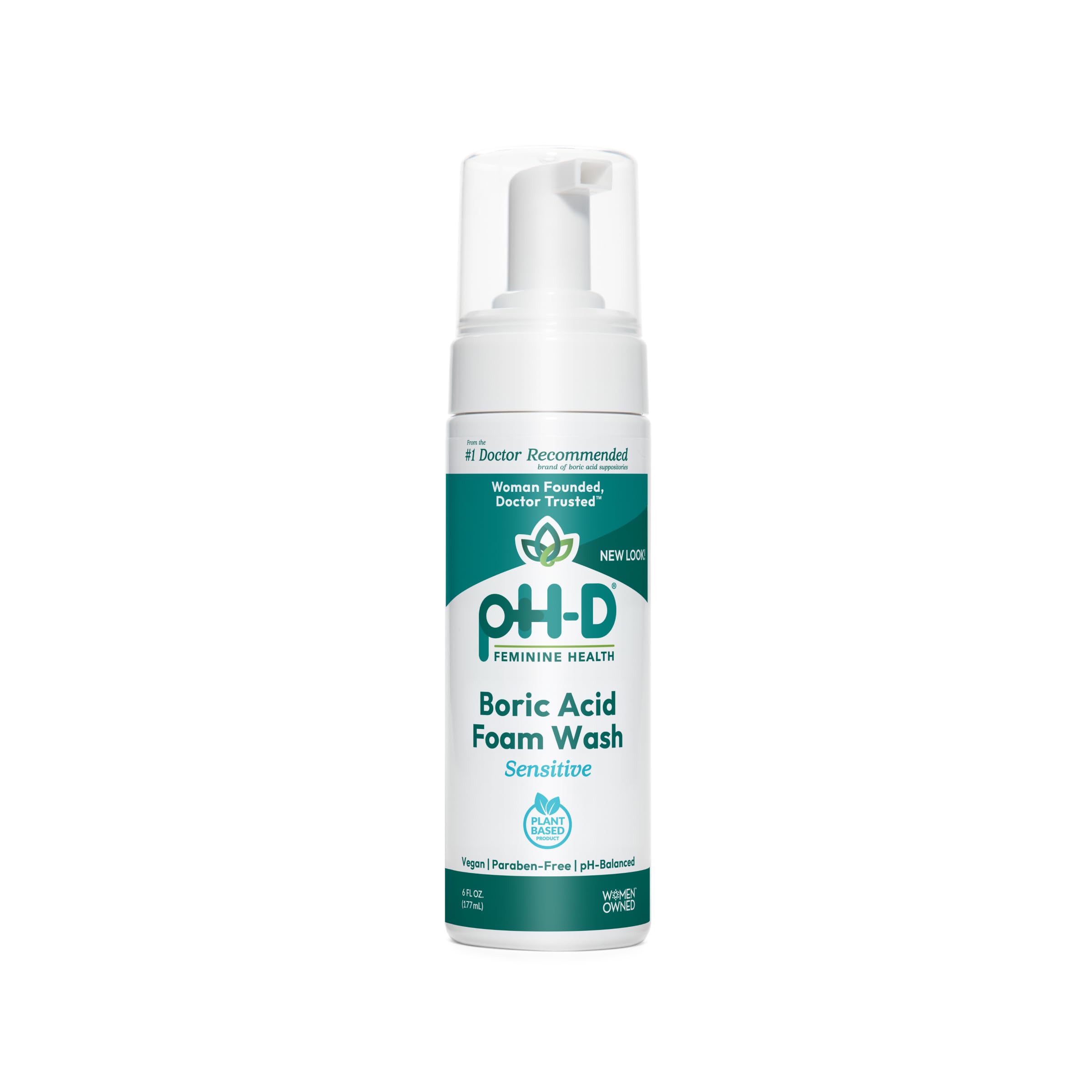 Ph-D Feminine Health eau moussante acide borique: nettoyage doux.